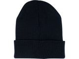 KNITTED WINTER HAT BLACK (74230V)