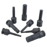 IMPACT BITS | 12.5 MM (1/2") | HEX | 5 - 19 MM | 8 PCS. (S1100)