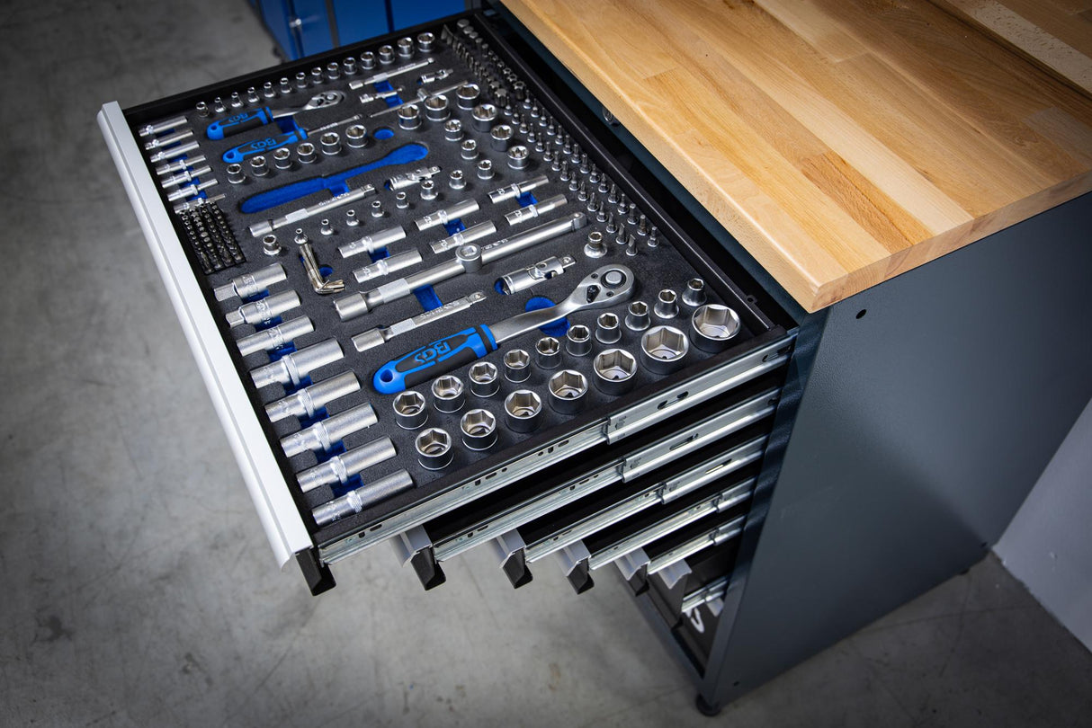 STORAGE SYSTEM COMBINATION | WORKSHOP | WOODEN | 8 COMPONENTS (80160)