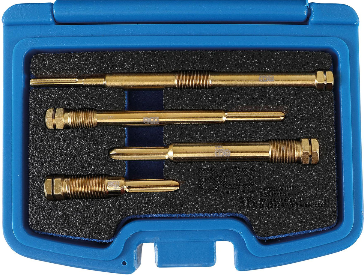 GLOW PLUG BORE REAMER SET | 4 PCS. (136)