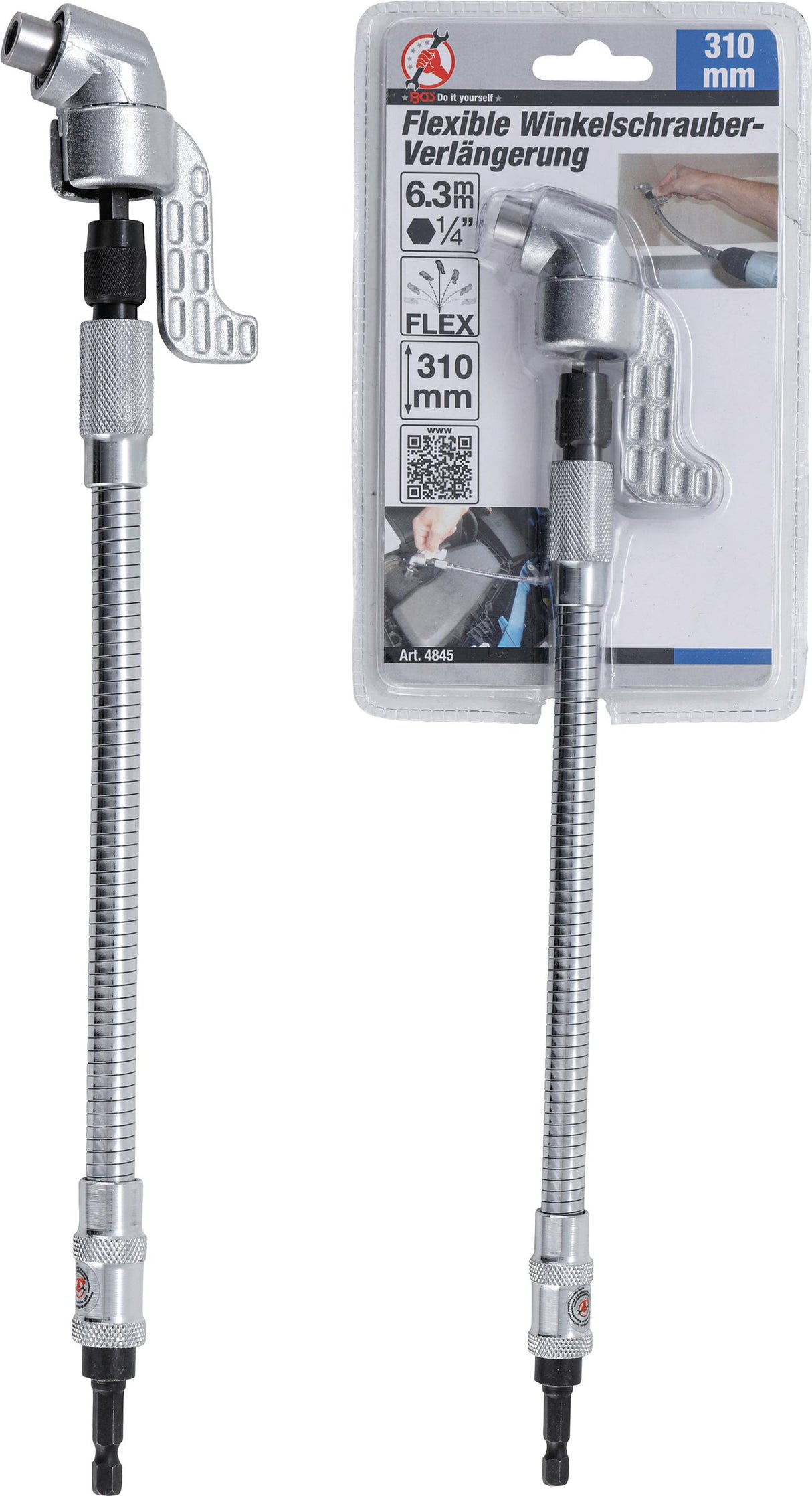 FLEXIBLE ANGLE BIT HOLDER EXTENSION | 6.3 MM (1/4") | 310 MM (4845)