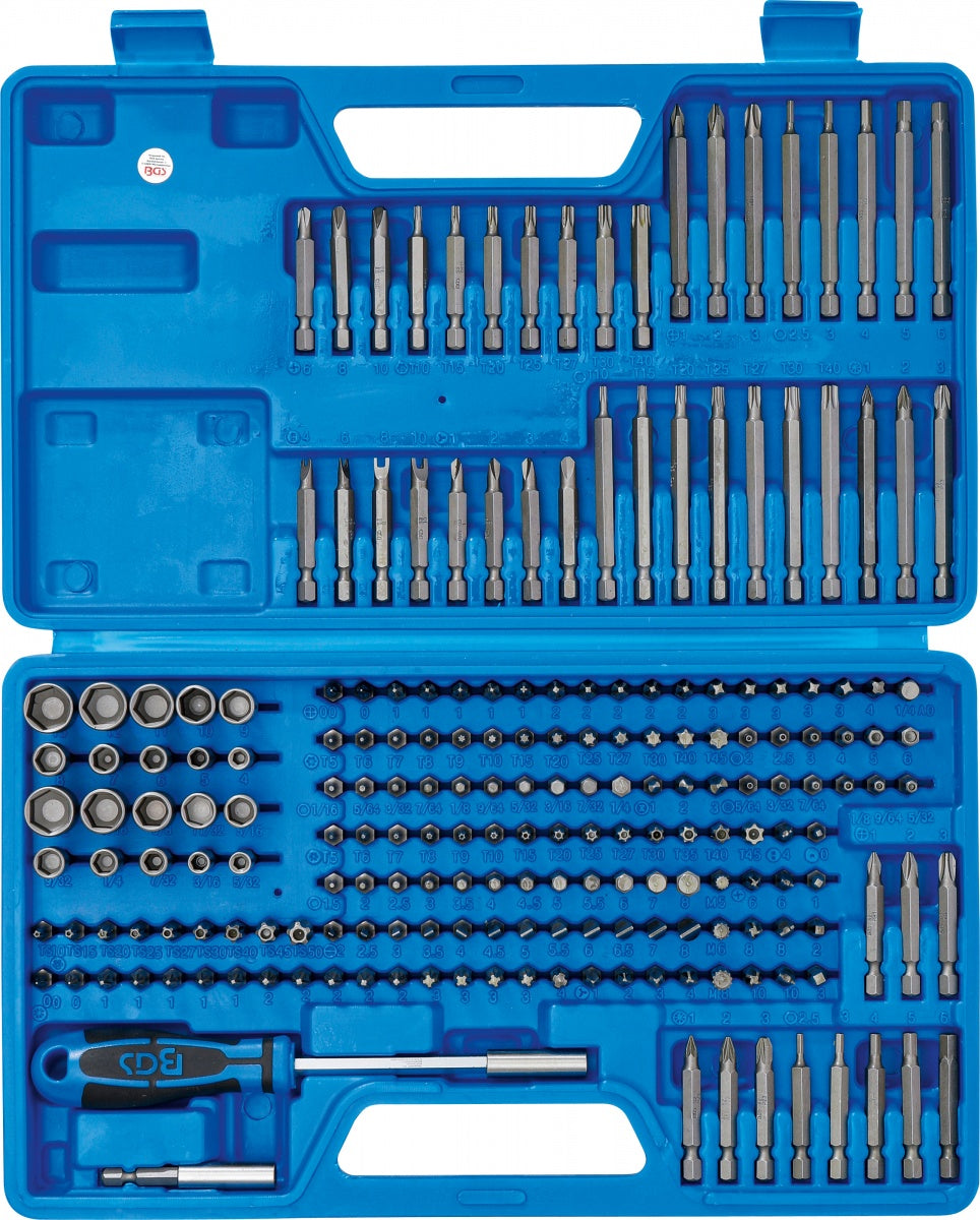 UNIVERSAL-/SECURITY BIT SET | 6.3 MM (1/4") DRIVE | 208 PCS. (20103)