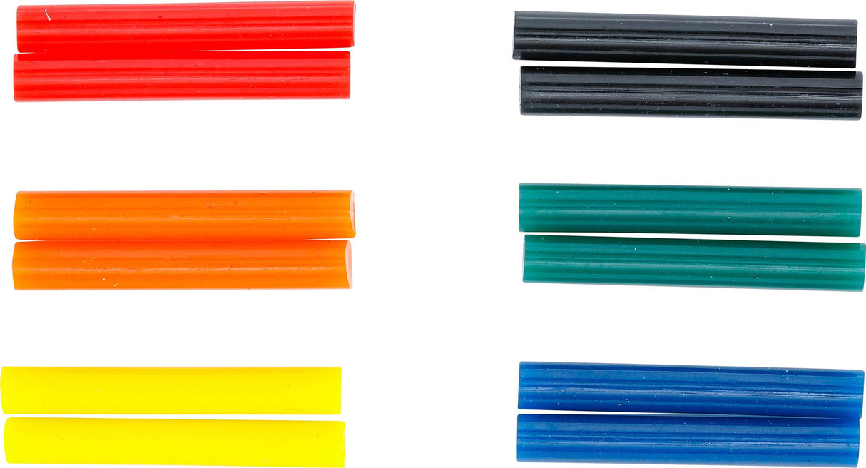 GLUE STICKS | COLORED | Ø 7.5 MM, 50 MM | 12 PCS. (80849)