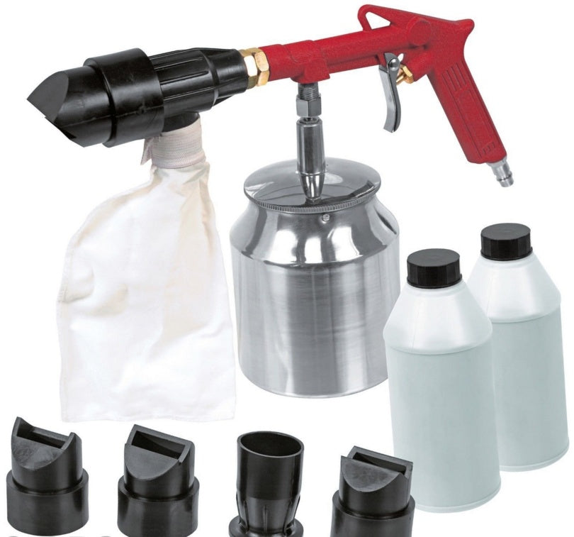 SANDBLASTER | 5 NOZZLES | 2 CONTAINERS (2 KG) OF SAND (LD-05-1000)