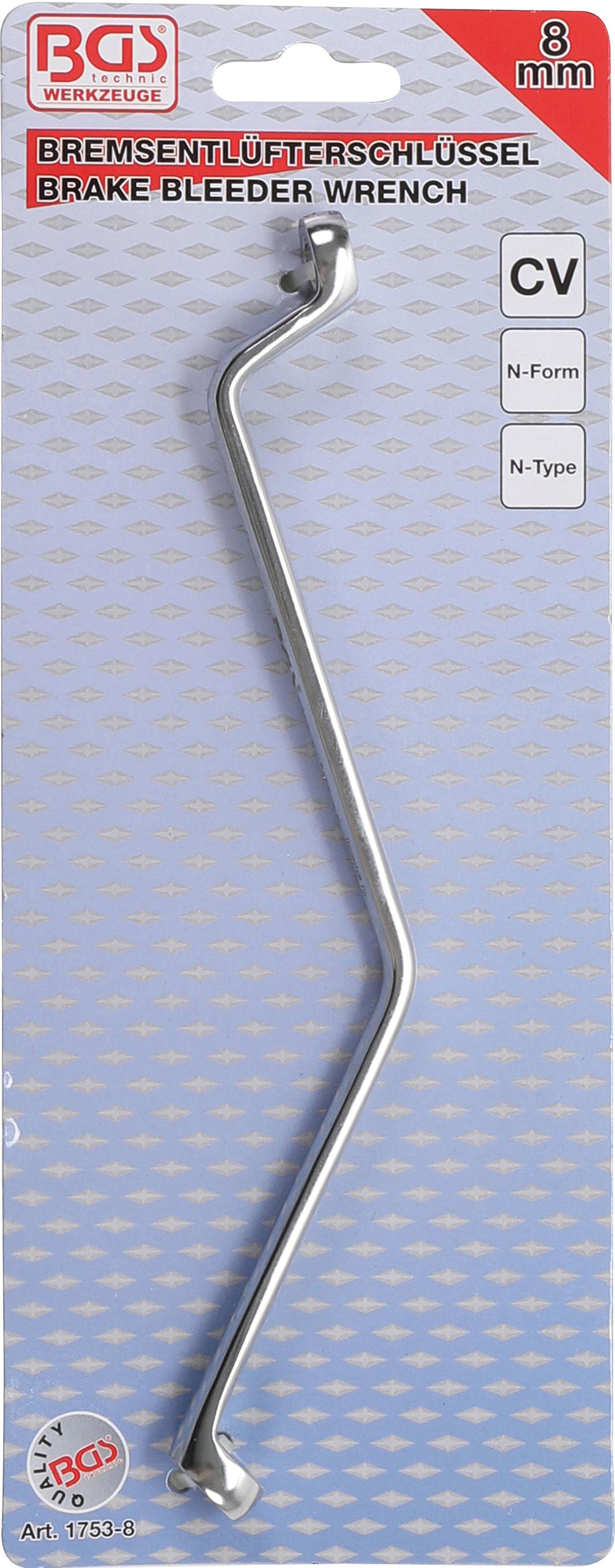 BRAKE BLEEDER WRENCH | N-TYPE | 8 MM (1753-8)