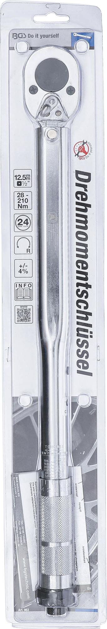 TORQUE WRENCH | 12.5 MM (1/2") | 28 - 210 NM (963)