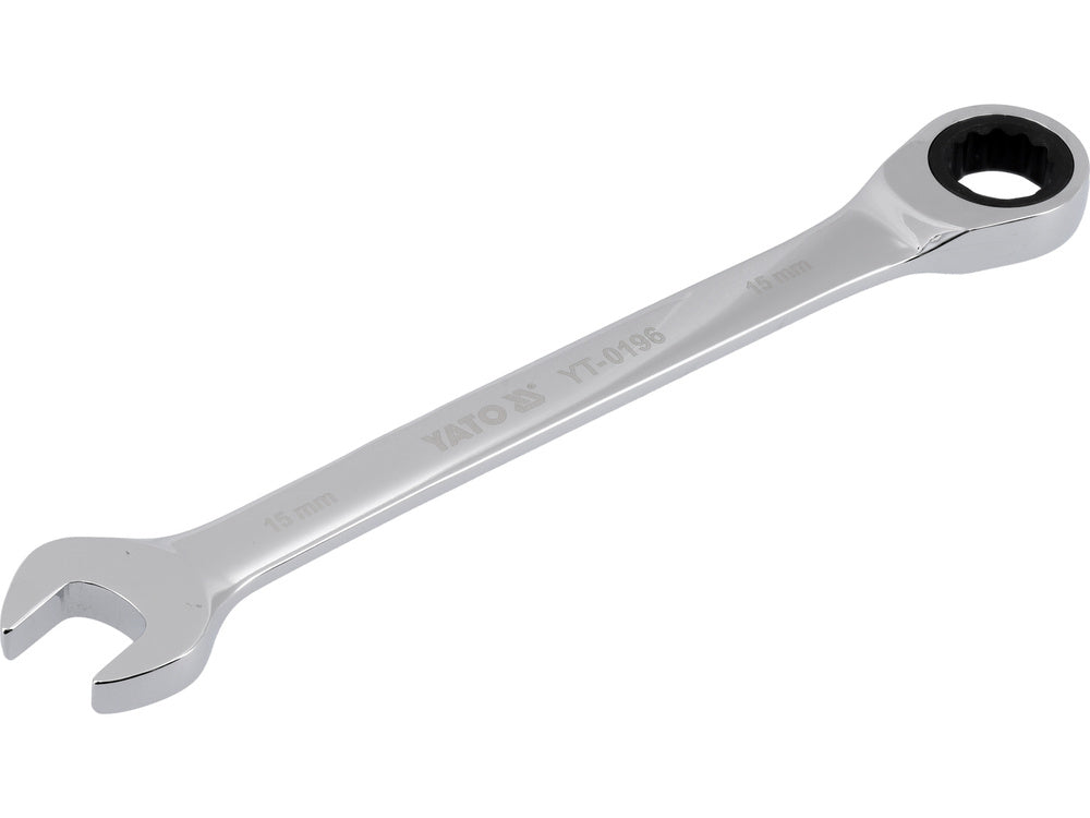 COMBINATION RATCHET WRENCH, 15MM (YT-0196)