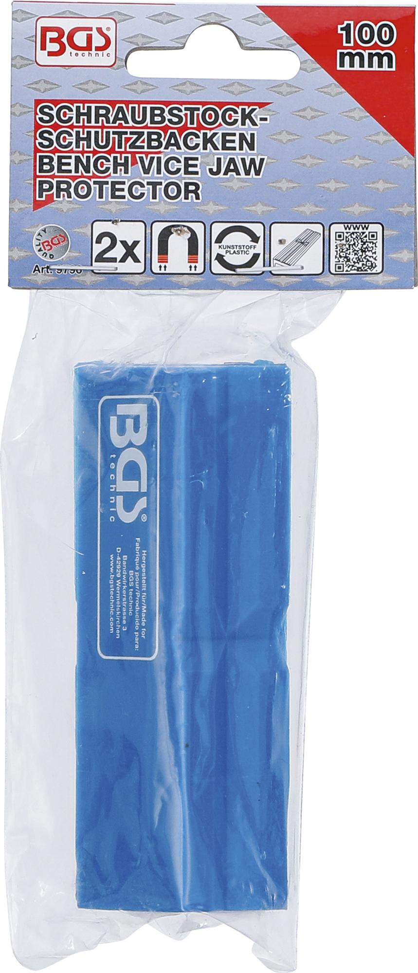 BENCH VICE JAW PROTECTORS | PLASTIC | 100 MM | 2 PCS. (9796)