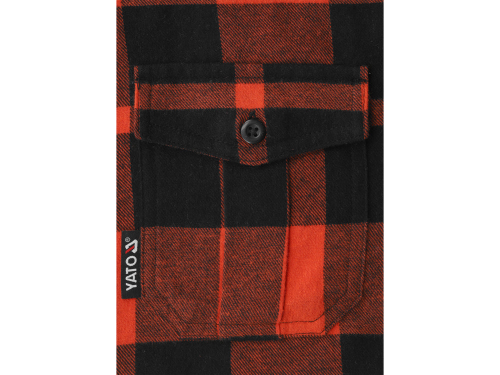FLANNEL SHIRT RED S. M (YT-78801)