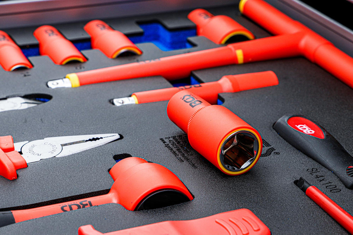 TOOL TRAY 3/3: VDE SOCKET SET | 10 MM (3/8") DRIVE | 26 PCS. (70218)