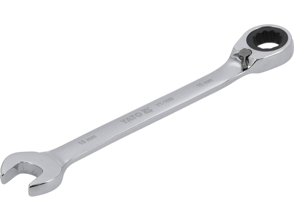 RATCHET COMBINATION WRENCH 15MM (YT-1658)