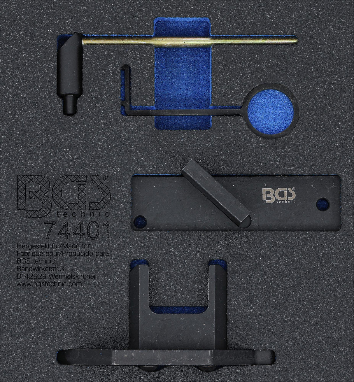 TOOL TRAY 1/6: ENGINE TIMING TOOL SET | FOR CITROËN, PEUGEOT 1.2 GDI PURETECH (74401)