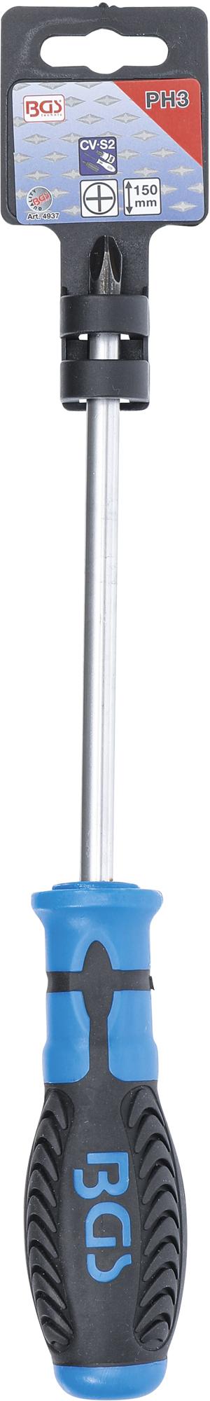 SCREWDRIVER | CROSS SLOT PH3 | BLADE LENGTH 150 MM (4937)