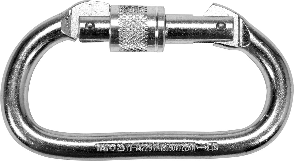 STEEL CARABINER SNAP HOOK WITH LOCKING S (YT-74229)