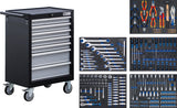 WORKSHOP TROLLEY | 7 DRAWERS | WITH 246 TOOLS (6060)