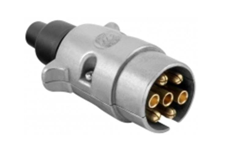 TRAILER PLUG 7 CONTACTS ALUMINUM ISO 1724 (TR0760A)