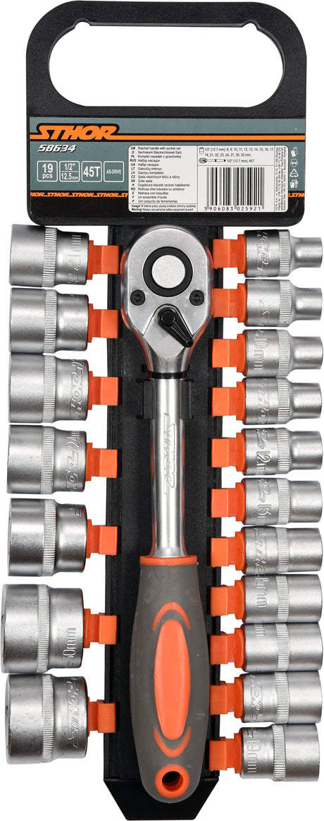 TOOL SET 1/2" 19 PCS (58634)