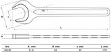 SINGLE OPEN END SPANNER | DIN 894 | 32 MM (34232)