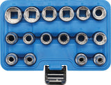SOCKET SET, 12-POINT | 12.5 MM (1/2") DRIVE | 8 - 24 MM | 16 PCS. (2226)