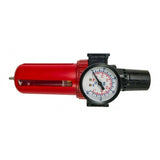 MOISTURE FILTER WITH REGULATOR AND PRESSURE GAUGE | 1/4" (AFR80)