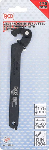 HOOK WRENCH WITH FLEXIBLE JAW (1226)
