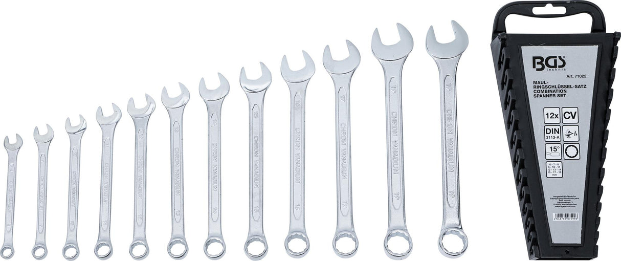 COMBINATION SPANNER SET | 8 - 19 MM | 12 PCS. (71022)