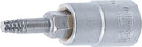 SCREW EXTRACTOR BIT SOCKET | 6.3 MM (1/4") DRIVE | FOR DAMAGED T-STAR (FOR TORX) T15 (7098-T15)