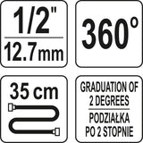 TORQUE ANGLE GAUGE WITH MAGNET (YT-05934)