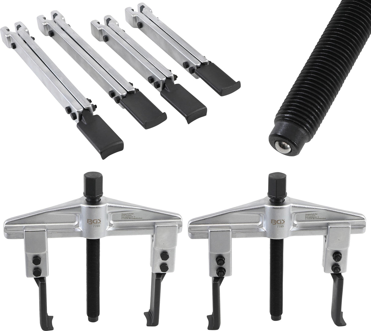 UNIVERSAL PULLER SET, 2-ARM | 35 - 130 MM | 7 PCS. (7785)
