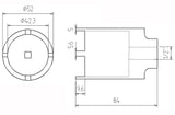 PIN WRENCH FOR SUSPENSION JOINTS | FOR CITROEN / PEUGEOT (5422)