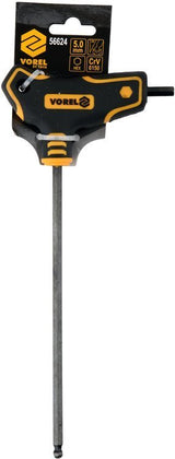 T-HANDLE HEX KEY WITH BALL 5.0MM (56624)