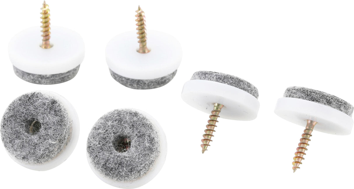 FELT PADS SET | WITH PIN | Ø 24 MM | 20 PCS. (80862)