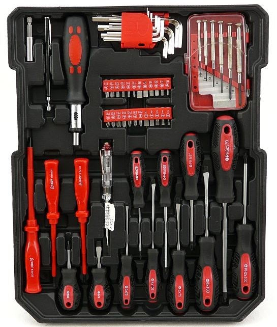 TOOL SET IN ALUMINUM CASE | RATCHETING WRENCHES | WITH WHEELS | 188 PCS. (SK58288)
