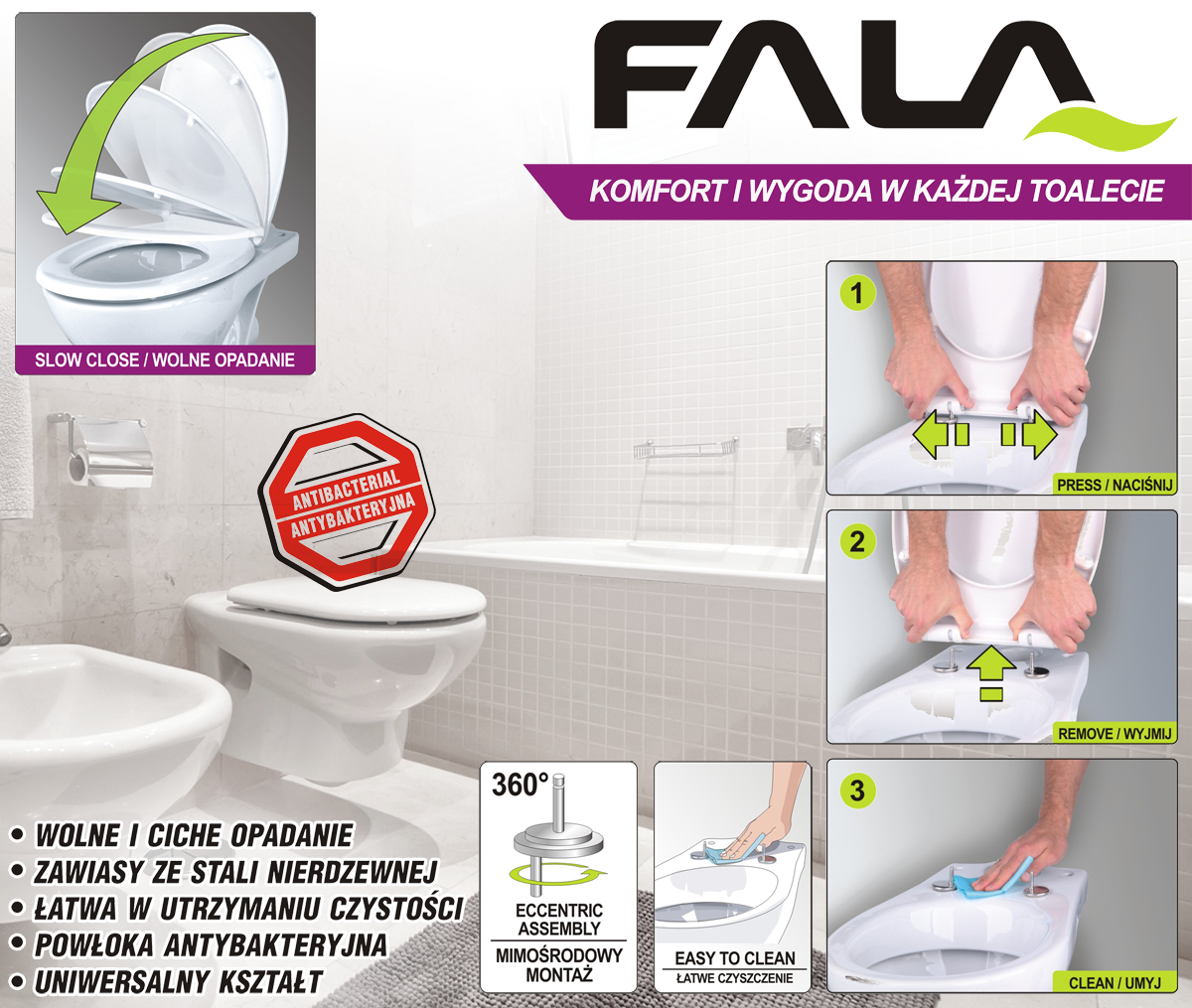 DUROPLAST TOILET SEAT COVER, WHITE (75470)