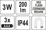 INSPECTION TORCH - PEN LIGHT 200LM (YT-08511)