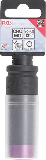 IMPACT SOCKET WITH PROTECTION | ULTRA THIN | 12.5 MM (1/2") | 22 MM (7405)