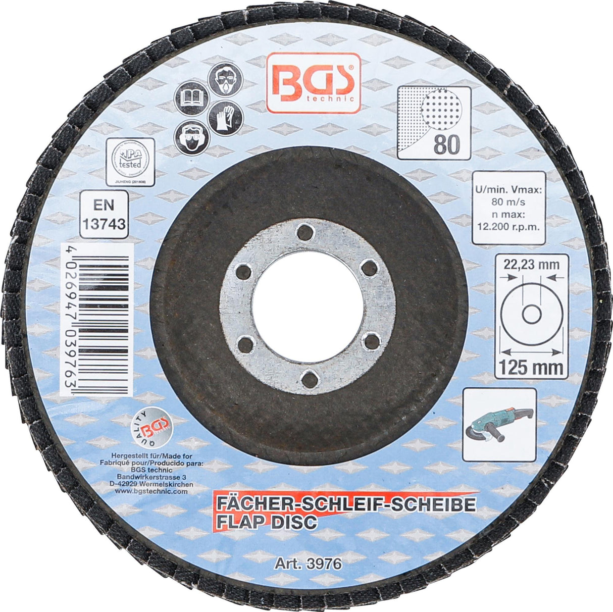 FLAP DISC | Ø 125 MM | K 80 (3976)