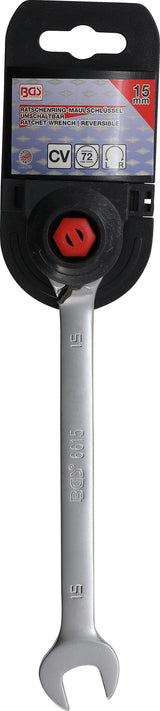 RATCHET COMBINATION WRENCH | REVERSIBLE | 15 MM (6615)