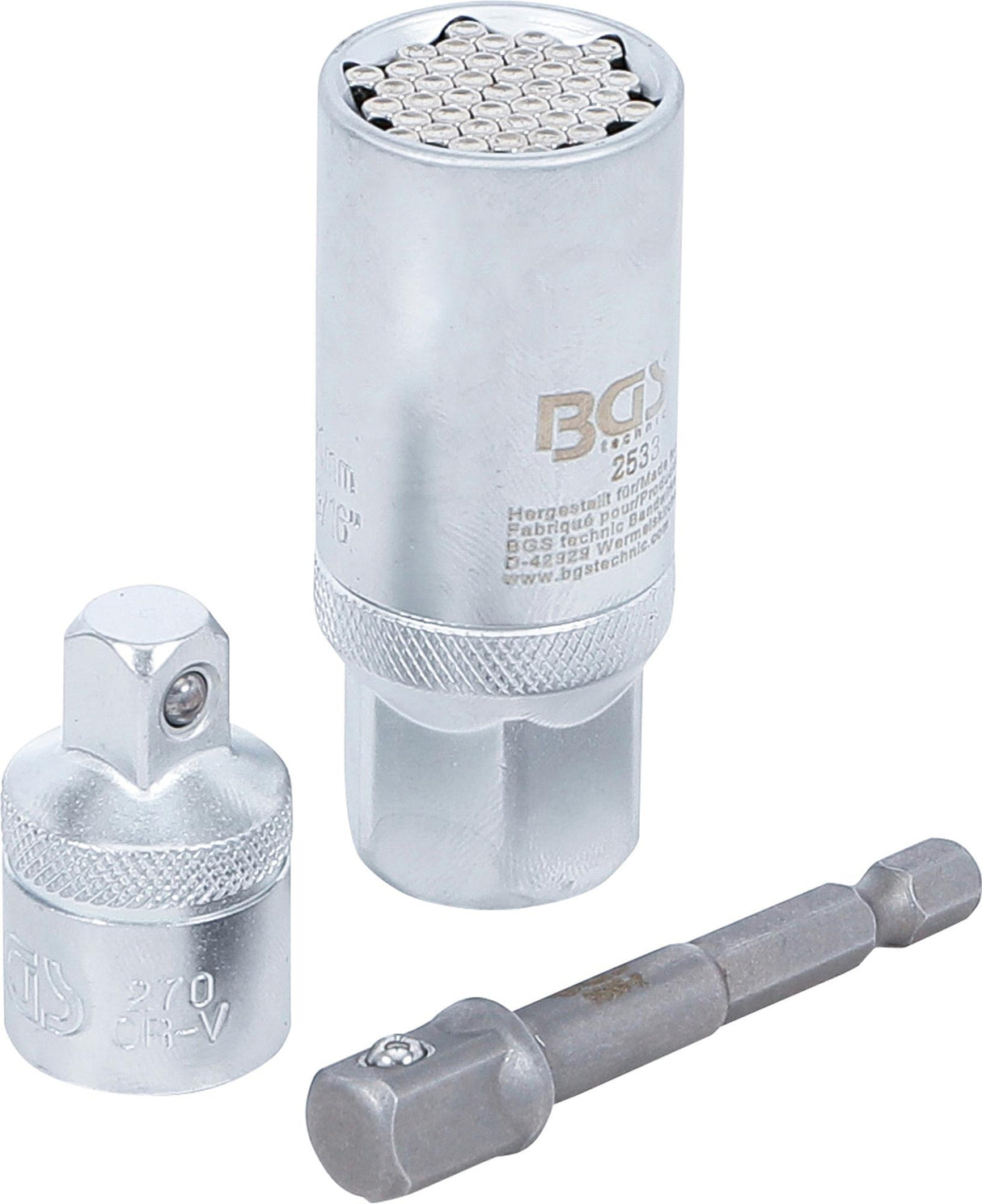 MULTI SOCKET WITH ADAPTOR SET | 10 MM (3/8") DRIVE | 9 - 21 MM | 3 PCS. (92533)