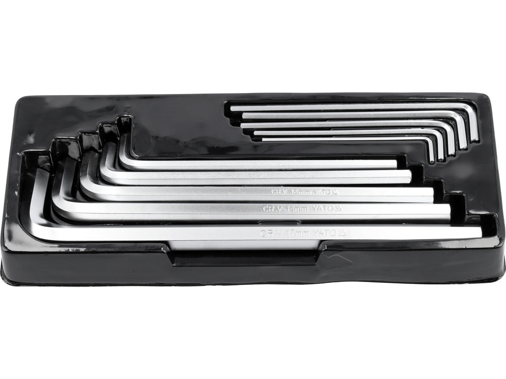 HEX KEY SET 10PCS 3-17MM LONG (YT-0519)