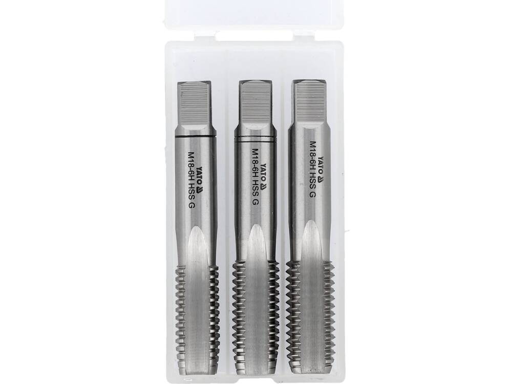 HAND TAP M18 / 3PCS HSS M2 (YT-2942)