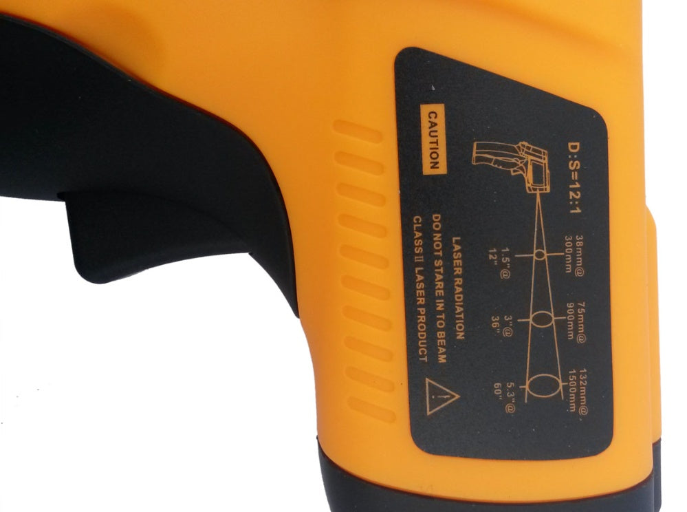 DIGITAL LASER THERMOMETER | FROM -50 TO 550 °C (WH550)