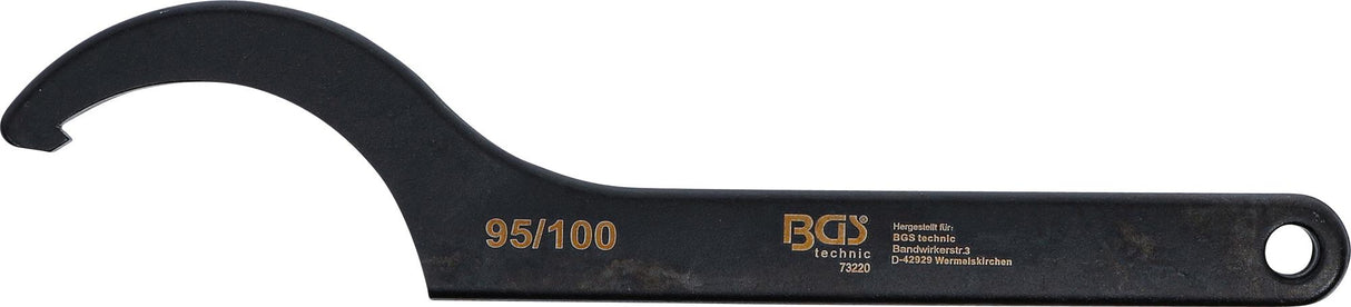HOOK WRENCH WITH NOSE | 95 - 100 MM (73220)