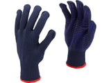 COTTON-POLYESTER GLOVES, PVC DOTS, "PSD" (74104)