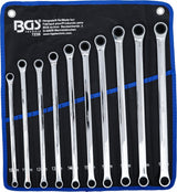 RATCHET RING WRENCH AND RING SPANNER SET | EXTRA LONG | 10 - 19 MM | 10 PCS. (7239)