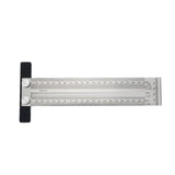 MARKING / SCRIBING RULER | STAINLESS STEEL | T-SHAPED | 200 MM (SR200)