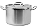 MEDIUM STOCKPOT W/LID SS 28X18CM 11,1L (YG-00024)