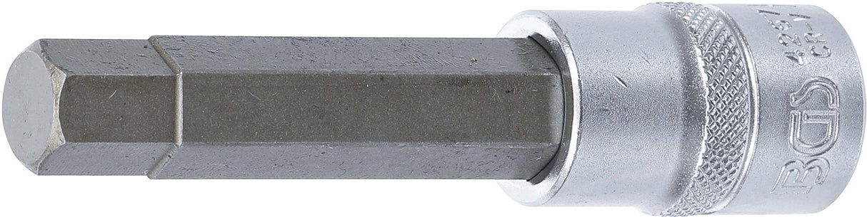 BIT SOCKET | LENGTH 100 MM | 12.5 MM (1/2") DRIVE | INTERNAL HEXAGON 13 MM (4267)