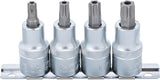 BIT SOCKET SET | 12.5 MM (1/2") DRIVE | T-STAR TAMPERPROOF (FOR TORX) T40 - T55 | 4 PCS. (8885)