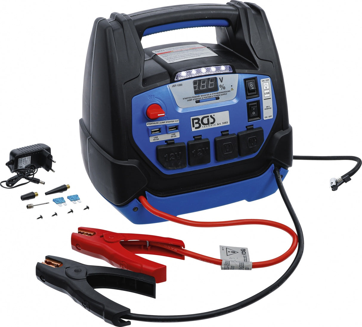 MULTI-FUNCTION JUMP STARTER & MOBILE POWER SUPPLY | 5-IN-1 | 18 AH (3383)